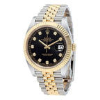Datejust Black Diamond Dial Gold & Steel 41mm